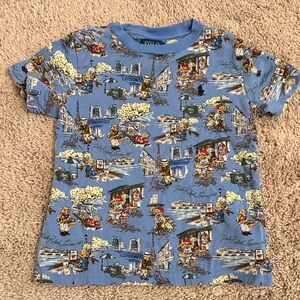Polo by Ralph Lauren Kids Blue Adventure Print Tee